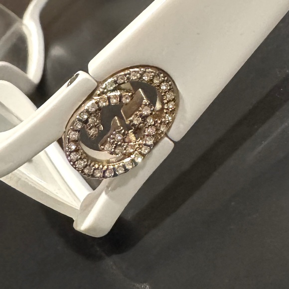 Authentic NEW Gucci GG2954 White Logo Optical Glasses with Rhinestone GG Detail - Picture 7 of 9